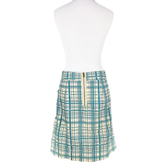 ANTHROPOLOGIE GIRLS FROM SAVOY Lane Change Retro Plaid Cotton Skirt Size 2 - Picture 5 of 8